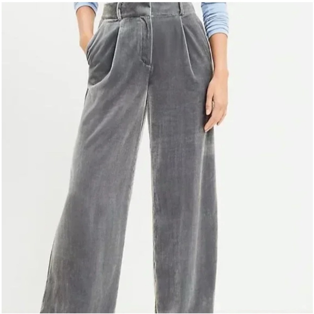 Women's Gray Wide-Leg Pants